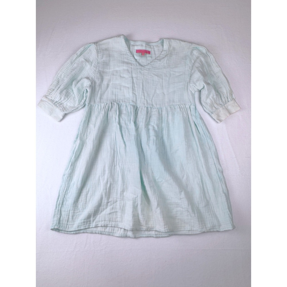 Simply Southern‎ Mint Green Cotton Gauze Babydoll Tunic Top 3/4 Sleeve Womens M